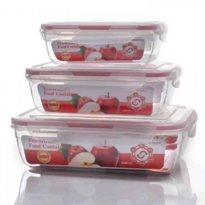 Set de 3 Contenants Alimentaires  Empilables - Écologiques, Hermétiques