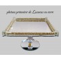 Étagère Support luxe avec pied En Cristal