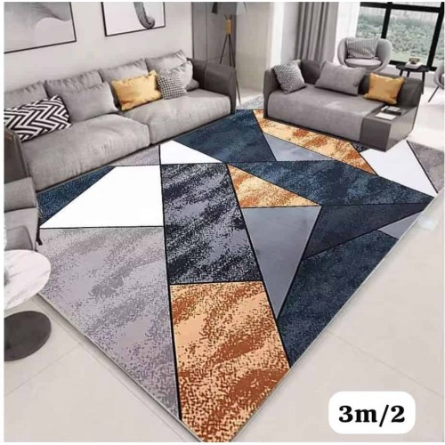 Tapis 3D Moderne – Design Géométrique et Élégance 3 mètres x 2 mètres