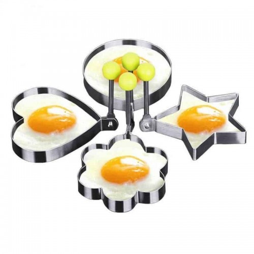 Moule à œufs au plat & Anneaux à omelette – Outil à œufs en acier inoxydable