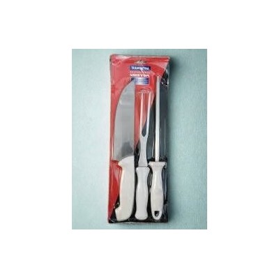 Ensemble de couteaux  Master Professional – Couteau à découper, fourchette à viande & fusil à aiguiser