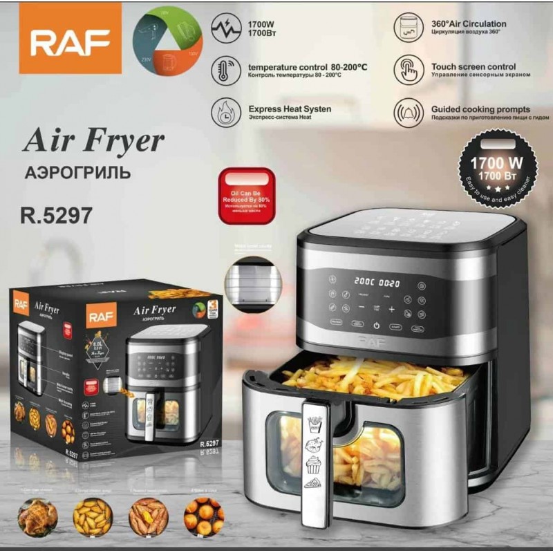 Friteuse à Air RAF 8 Litres  : La Cuisine Saine et Ultra-Rapide