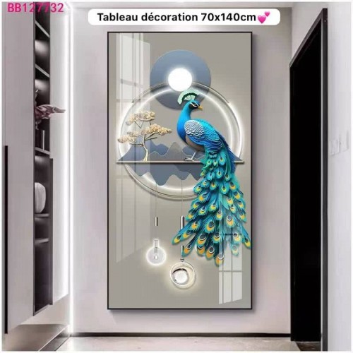 Œuvre d'Art Murale : Cercles Dorés & Harmonie Géométrique 2