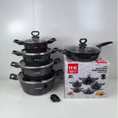 Ensemble de Batterie de Cuisine en Granit  Marmites