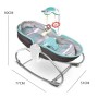 Lit Balançoire et Transat Bébé Réglable Et Confortable 3 En 1