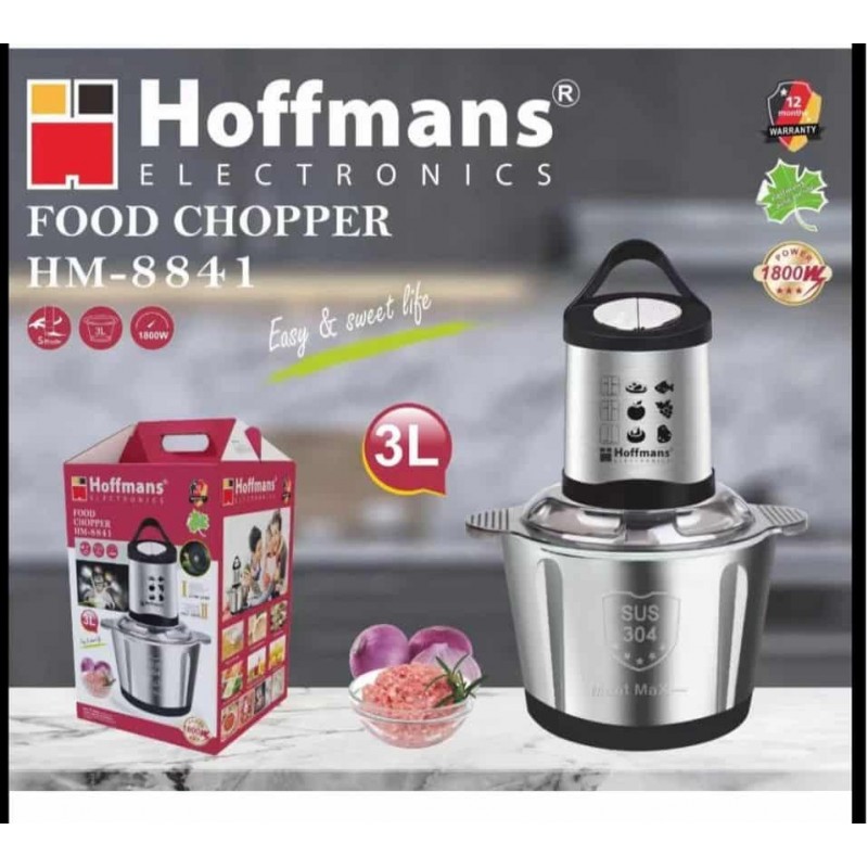 Hachoir à Viande Électrique Hoffmans HM-8841 – Performance & Design en Inox