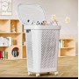 Bibliothèque en bois brun foncé ou blanc – Meuble de rangement décoratif 120x24x180 cm