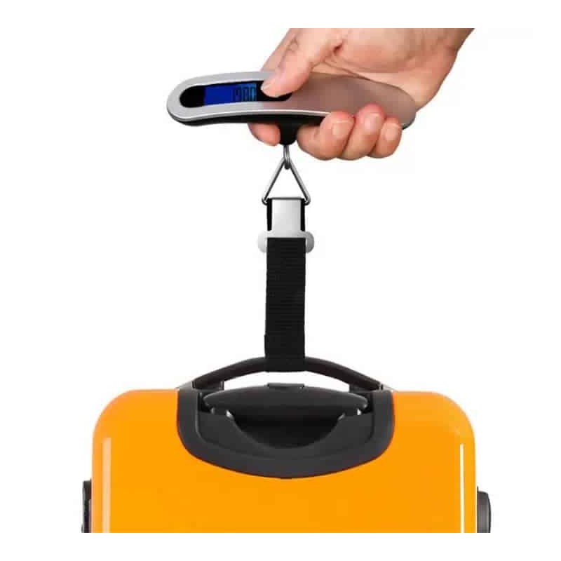 Pèse-Bagage Numérique Haute Précision avec Écran LCD Rétroéclairé – Jusqu’à 50 kg / 110 lbs