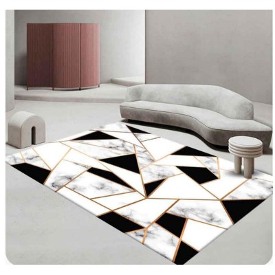Tapis 3D Moderne Grande Dimension 3x2M – Décoratif, Doux, Lavable & Antidérapant