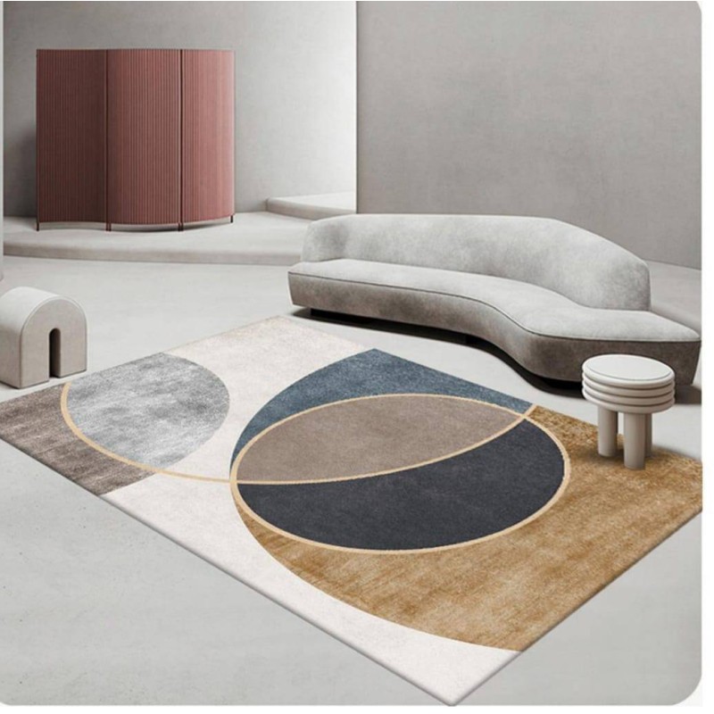 Tapis 3D Moderne Grande Dimension 3x2M – Décoratif, Doux, Lavable & Antidérapant