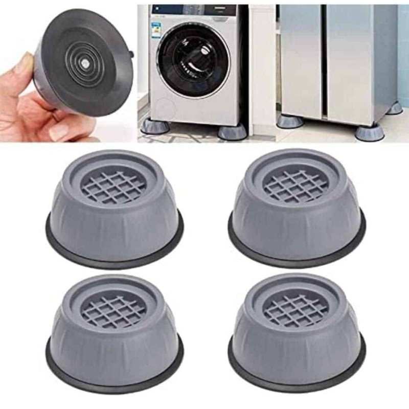 4 Pièces Supports Anti Vibration pour Machine à Laver et Meubles – Stabilité, Silence  Assurés