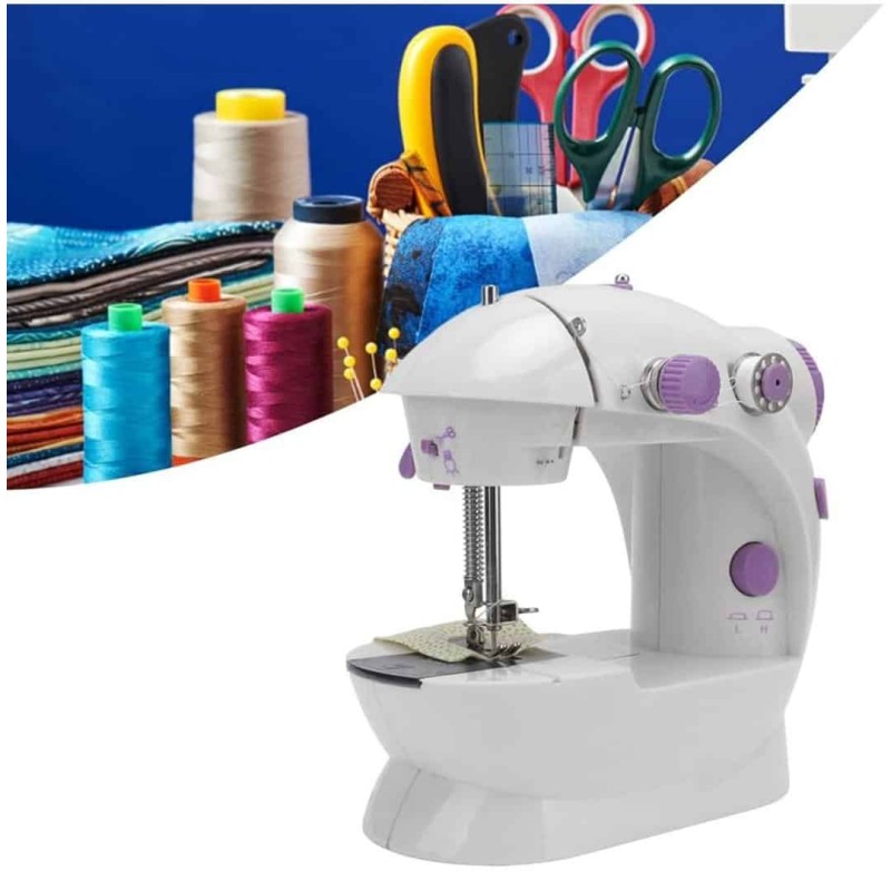 Machine à Coudre Mini Électrique – Facile à Utiliser, Pédale, Lumière Intégrée