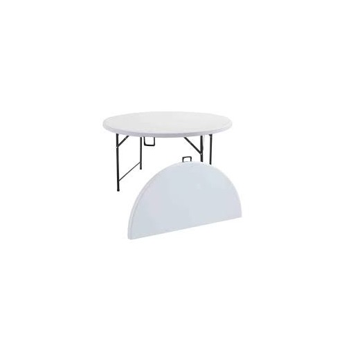 Grande Table Ronde Pliable 180 cm 10 Personnes – Pour Événement, Conférence, Dîner