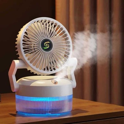 Ventilateur de Bureau Refroidisseur d’Air – Humidificateur à Eau USB avec Glace Antibuée