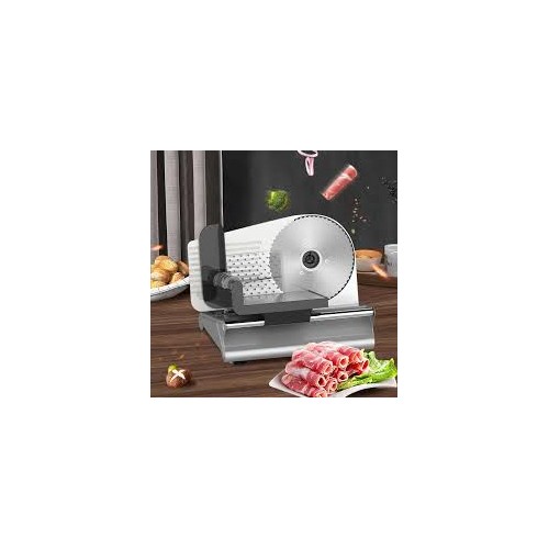 Trancheuse électrique , lame en acier inoxydable pour viande, charcuterie, pain, fromage et légumes