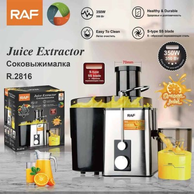 Extracteur de jus familial RAF R-2816 – puissant, pratique et nutrition préservée