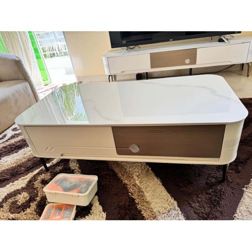 Ensemble Meuble Téléviseur et Table Basse en Bois – Design Élégant et Pratique