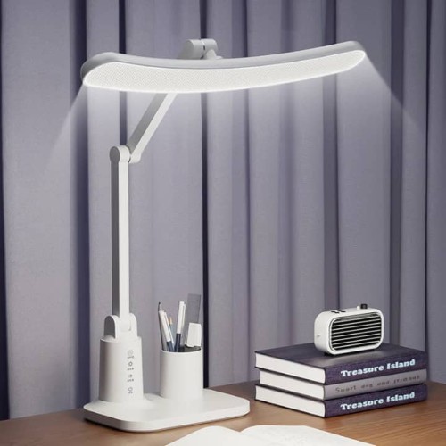 Lampe de Table LED Tactile Rechargeable USB – Intensité Réglable, Protection des Yeux