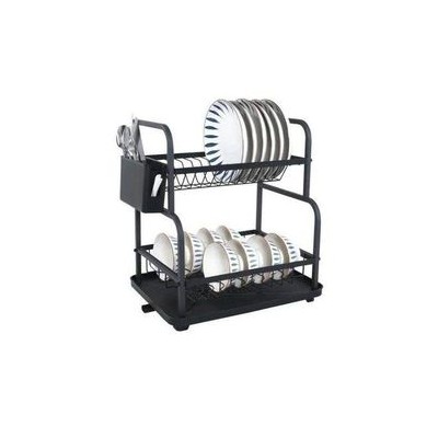 Égouttoir 2 étages en acier durable – séchage rapide pour assiettes et couverts
