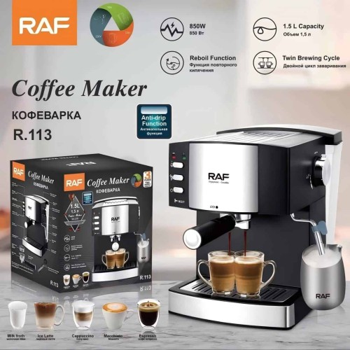 Machine à café expresso R.113, machine à mousser 1.6L
