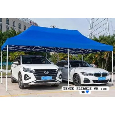 Grande tente pliante 6x3m – Robuste, étanche et facile à monter, parfaite pour vos événements extérieurs