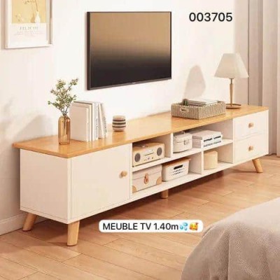 Meuble TV en Bois Moderne – Console TV 1.40M