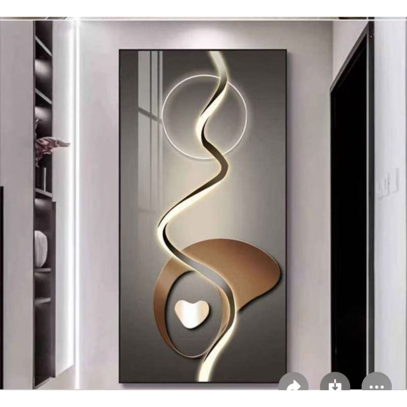 Œuvre d'Art Murale  Cercles Dorés & Harmonie