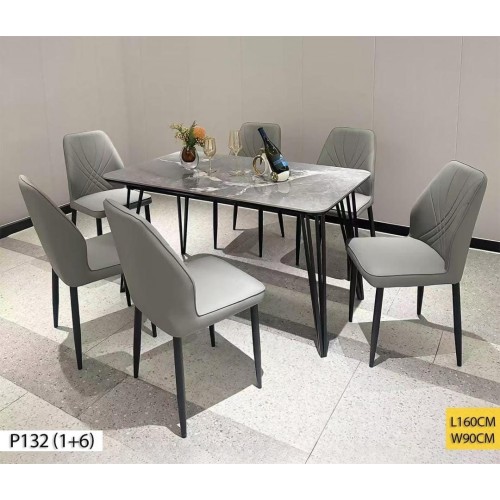 table à manger  Design Moderne 6 Chaises