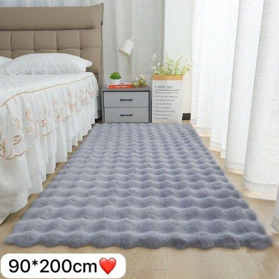 Tapis en Velours à Bulles de Couleur Unie – Confort et Élégance Moderne