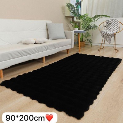 Tapis en Velours à Bulles de Couleur Unie – Confort et Élégance Moderne