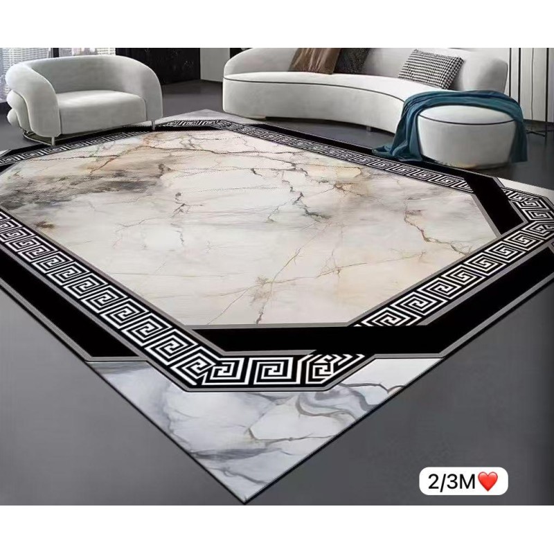 Tapis 3D Moderne – Design Géométrique et Élégance 3 mètres x 2 mètres