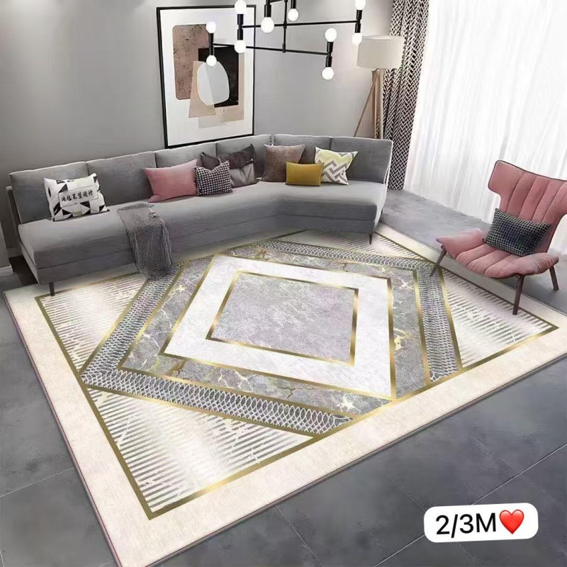 Tapis 3D Moderne – Design Géométrique et Élégance 3 mètres x 2 mètres