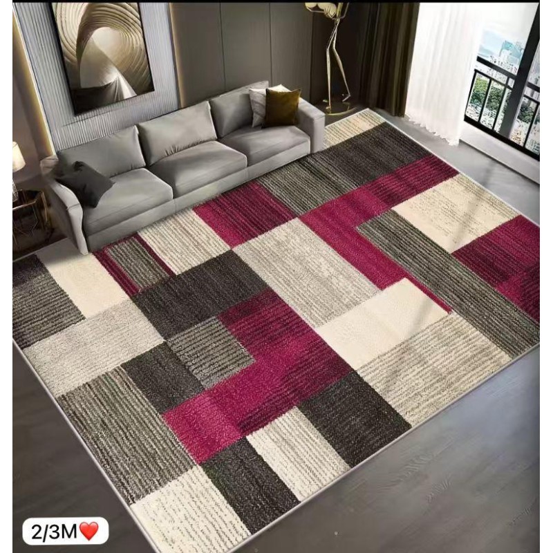 Tapis 3D Moderne – Design Géométrique et Élégance 3 mètres x 2 mètres