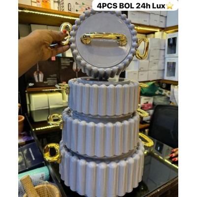 Ensemble de 4 isothermes  – Acier inoxydable + cuillère offerte