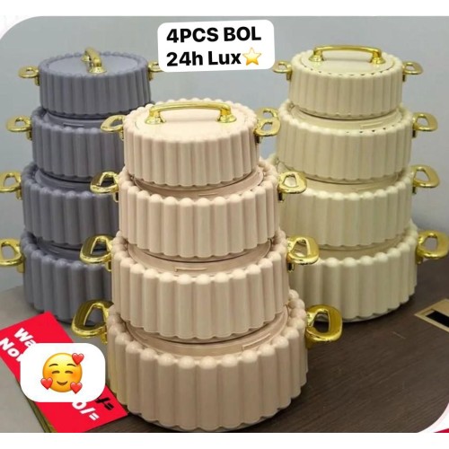 Ensemble de 4 isothermes  – Acier inoxydable + cuillère offerte