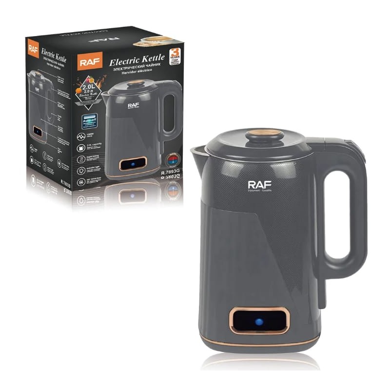 Bouilloire Électrique RAF 2 Litres – Ébullition Rapide & Arrêt Automatique