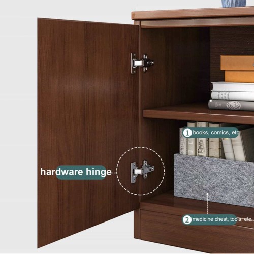 Meuble TV Moderne en Bois – Banc TV Contemporain 140 cm avec Rangements et Tiroirs 2