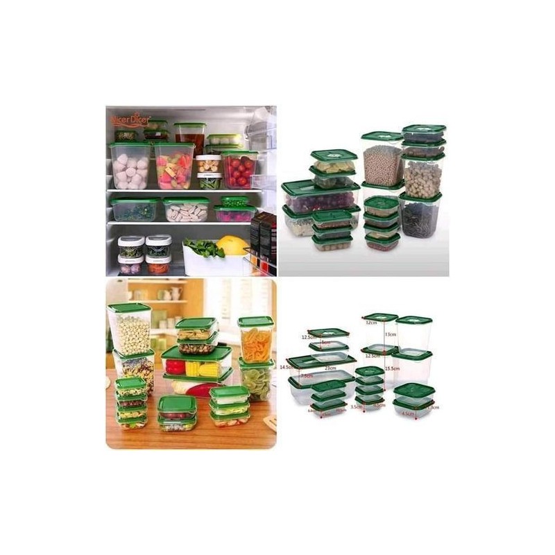 17 pcs Boîte de Conservation  Alimentaire  Rangement