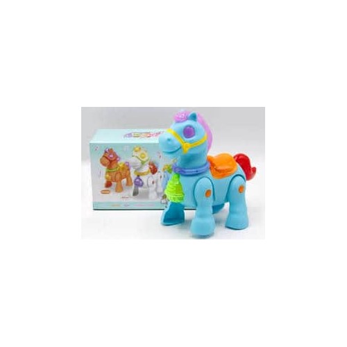 Jouet Interactif pour Enfants (3+) Cheval Électronique Musical et Lumineux