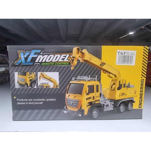 Camion Grue Télécommandé – Jouet de Construction Rechargeable