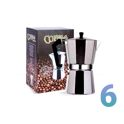 Cafetière Italienne en Aluminium 6 tasses  Moka
