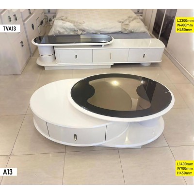 Ensemble de mobilier de salon moderne – Table basse et meuble TV coordonnés