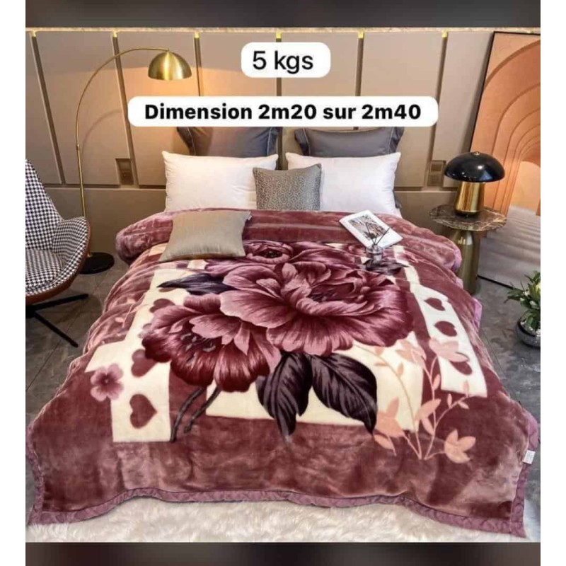 Couverture Double Épaisseur en Polyester Mbadji