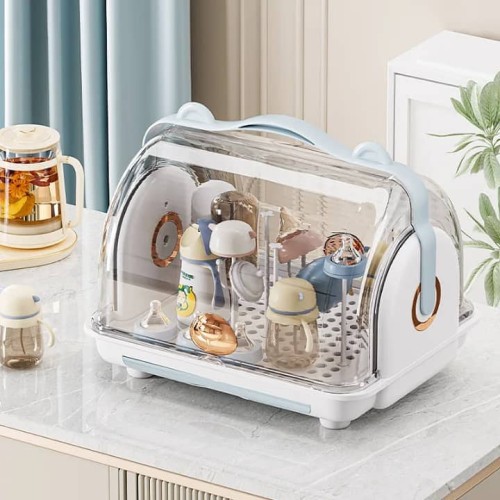 Égouttoir à Biberons Multifonctionnel avec Couvercle – Support de Séchage 2