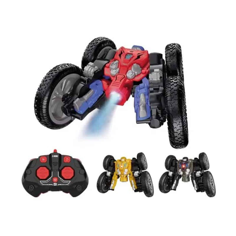 Voiture RC Tout-Terrain avec Rotations 360° et Effets Lumineux