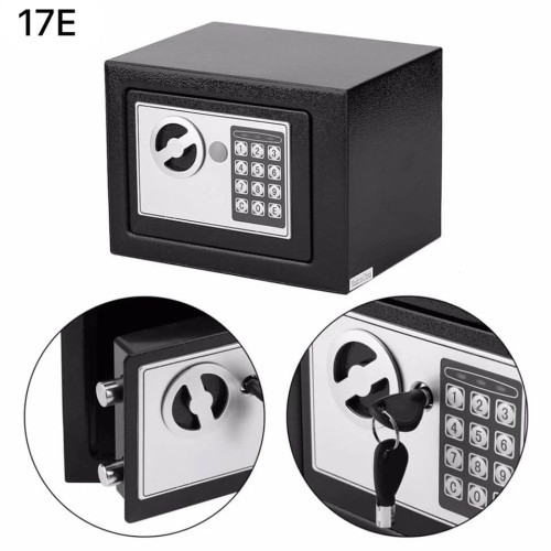 Coffre-Fort Électronique Compact 17E – Clavier Numérique + Clés de Secours