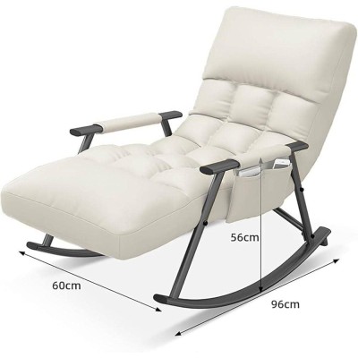 Fauteuil pivotant relaxant inclinable avec support téléphone