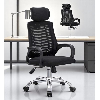 Fauteuil Professionnel en Maille Respirante avec Appui-Tête Ajustable