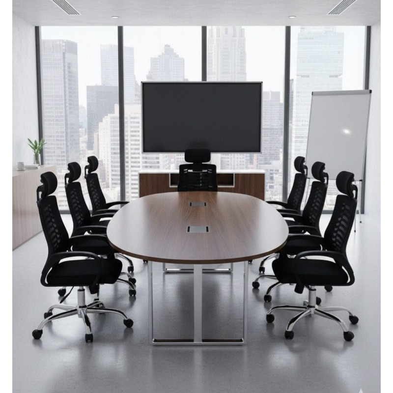 Fauteuil Professionnel en Maille Respirante avec Appui-Tête Ajustable