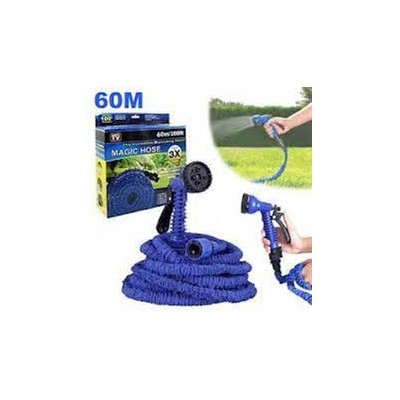 Tuyau Extensible 60 m avec Pistolet Multi -Jets et Adaptateurs